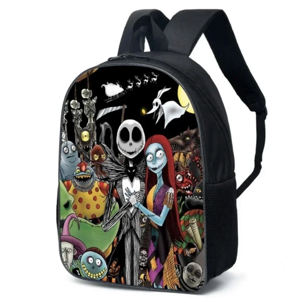 Nightmare Before Christmas Jack Skellington And Sally Backpack NWOT Book Bag